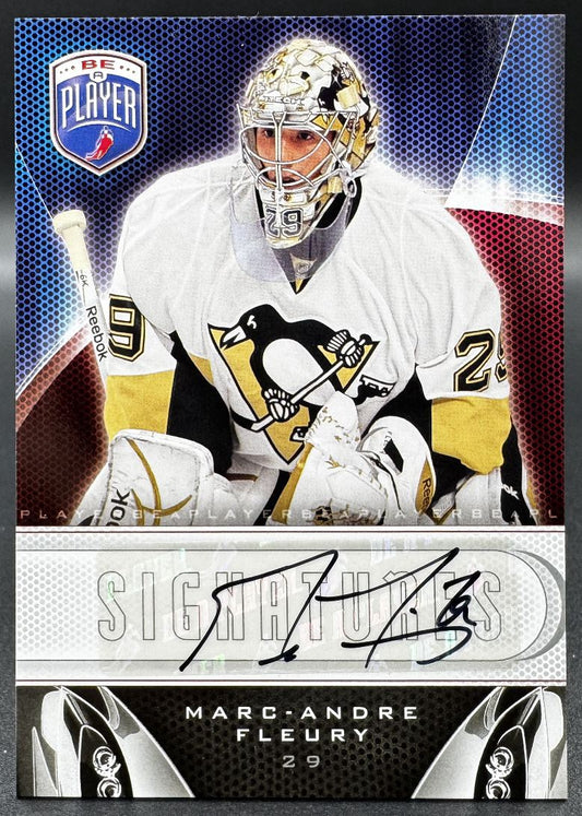 2009-10 UD Be A Player Signatures Marc-Andre Fleury Pittsburgh Penguins Auto