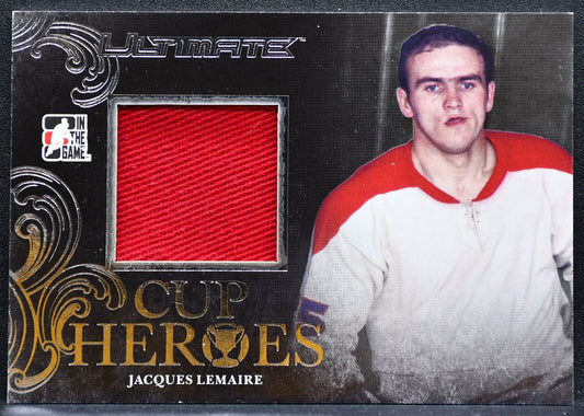 2014-15 ITG Ultimate Memorabilia Cup Heroes Jersey Jacques Lemaire Jersey 2783