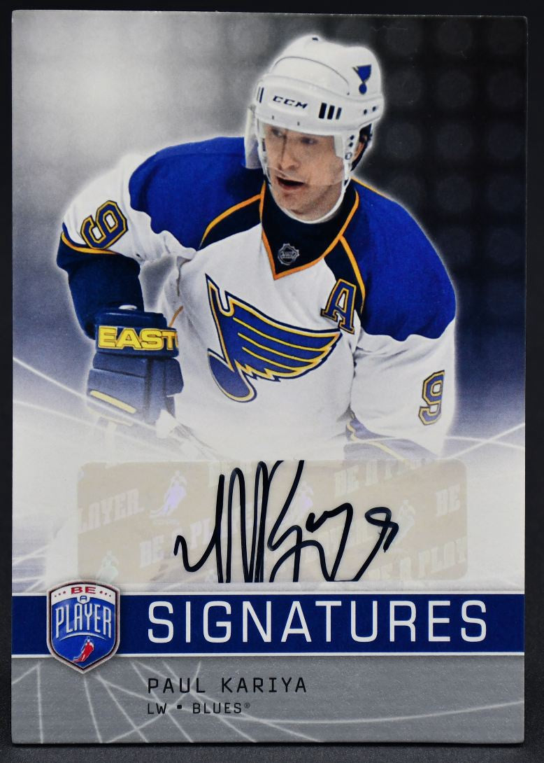 2008-09 UD Be a Player Signatures Paul Kariya S-PA Auto