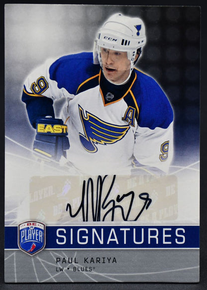 2008-09 UD Be a Player Signatures Paul Kariya S-PA Auto