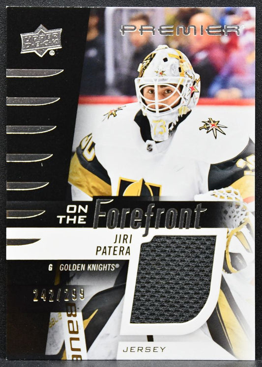 2023-24 UD Premier On the Forefront Rookies Jiri Patera Jersey 3370