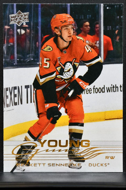 2025-26 UD Extended Series Young Guns Beckett Sennecke 701 Anaheim Ducks RC 1167