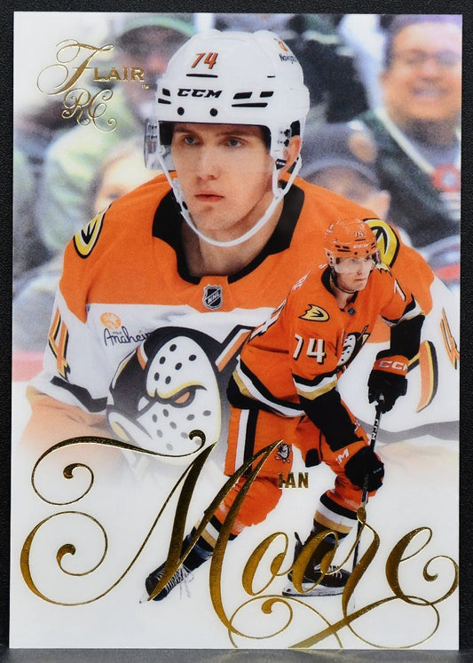 2025-26 Flair Rookie Ian Moore 189 Anaheim Ducks RC 8822