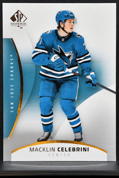 2025-26 SP Authentic Macklin Celebrini 26 San Jose Sharks 1297
