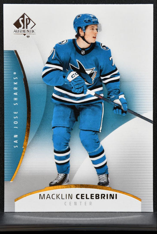 2025-26 SP Authentic Macklin Celebrini 26 San Jose Sharks 1297