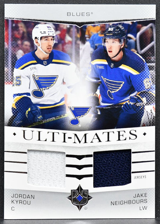 24-25 UD Ultimate Collection Ulti-Mates Jersey Kyrou / Neighbours Blues Jersey 3308