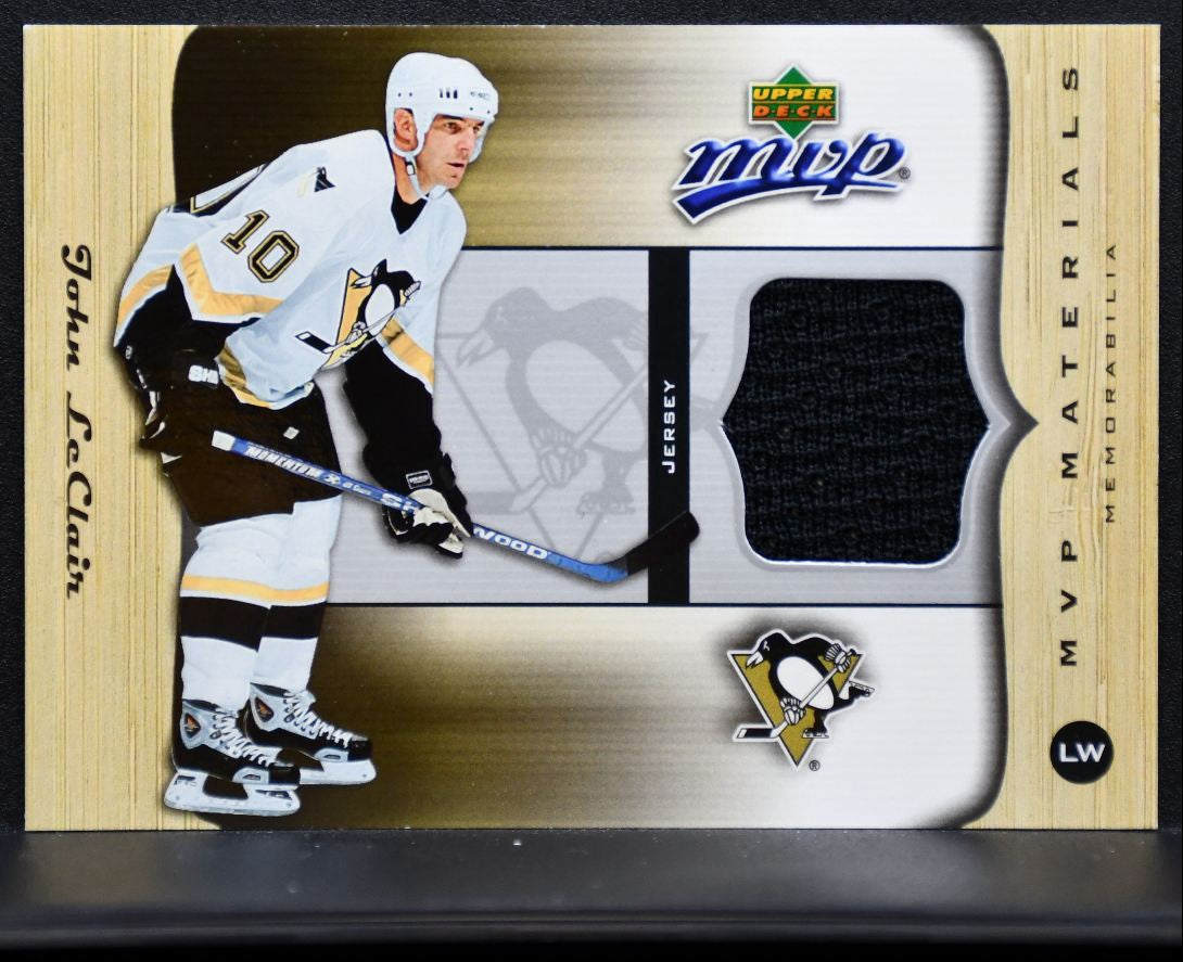 2005-06 Upper Deck MVP Materials John LeClair Pittsburgh Penguins Jersey 5609