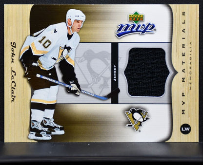 2005-06 Upper Deck MVP Materials John LeClair Pittsburgh Penguins Jersey 5609
