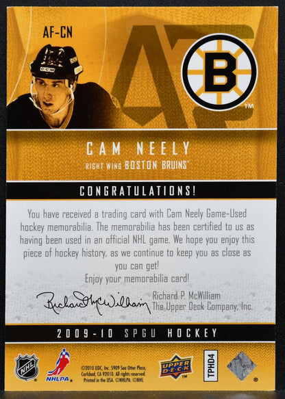 2009-10 SP Game Used Authentic Fabrics Cam Neely AF-CN Boston Bruins Jersey 4800