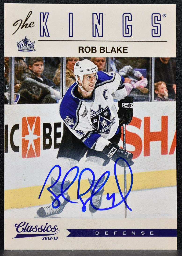 2012-13 Panini Classics Signatures Autographs Rob Blake 193 Kings Auto 9541