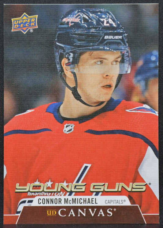 20-21 UD Series 1 UD Canvas Young Guns Connor McMichael C107 Capitals RC 6170