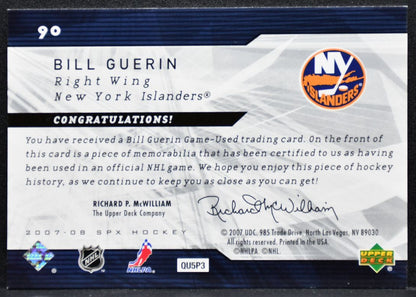 2007-08 SPx Spectrum Jersey Bill Guerin 90 New York Islanders 13/25 Jersey 7768