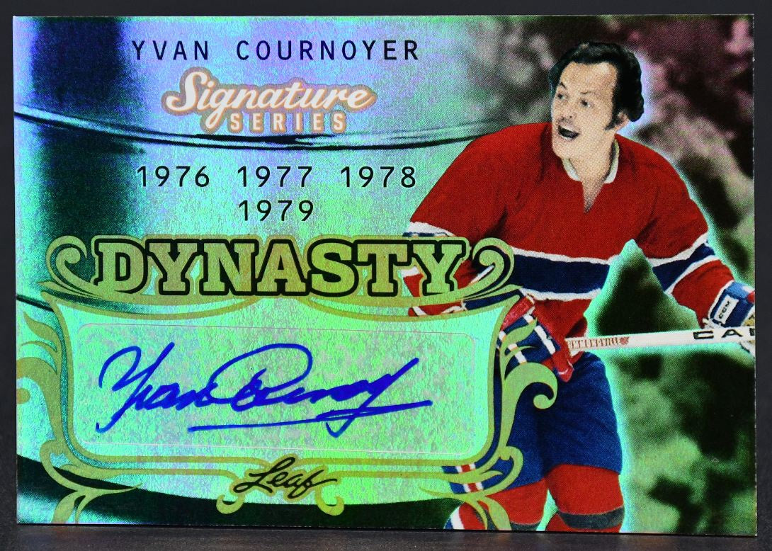 2015-16 Leaf Signature Series Dynasty Signature Yvan Cournoyer SDY-YC1 Auto