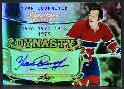 2015-16 Leaf Signature Series Dynasty Signature Yvan Cournoyer SDY-YC1 Auto