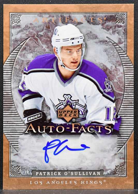 2007-08 Upper Deck Artifacts Auto-Facts Patrick O'Sullivan AF-PO Kings Auto 9440