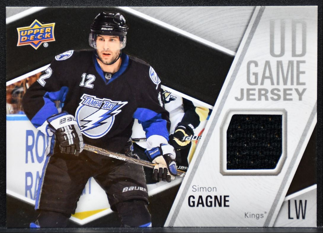 2011-12 Upper Deck Game Jerseys Simon Gagne GJ-SG Los Angeles Kings Jersey 6859