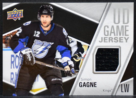 2011-12 Upper Deck Game Jerseys Simon Gagne GJ-SG Los Angeles Kings Jersey 6859
