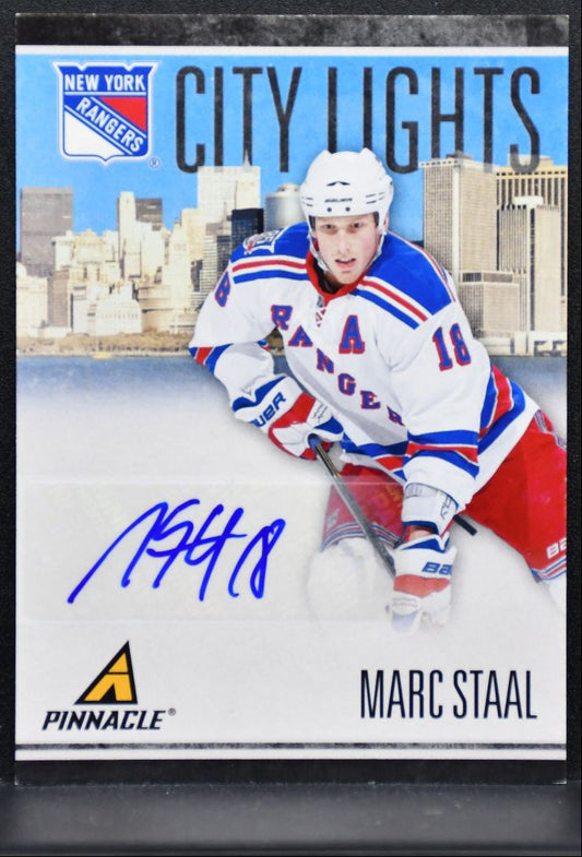 2010-11 Panini Pinnacle City Lights Signatures Marc Staal Auto 071/100 1229