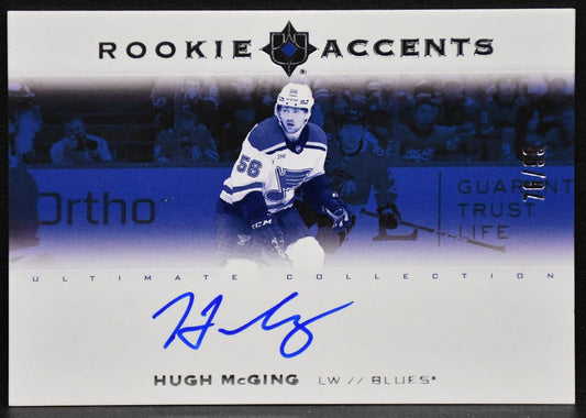 23-24 UD Ultimate Collection RC Accents McGing RA-HM Blues RC Auto 76/99 5440