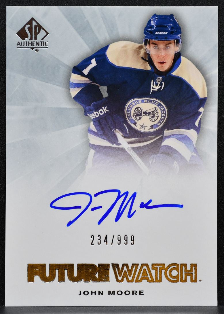 2011-12 SP Authentic Future Watch Auto John Moore Jackets RC Auto 234/999 2695