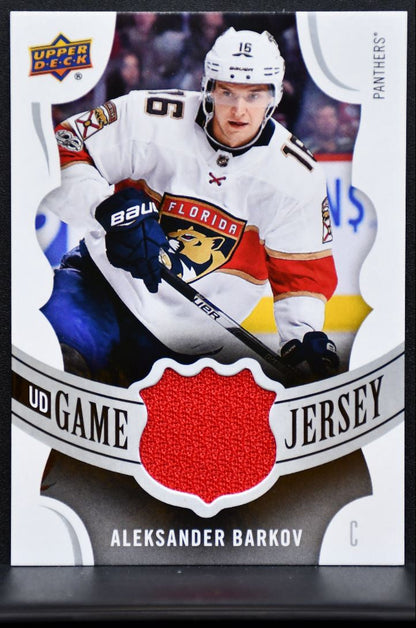 2018-19 UD Series 1 UD Game Jersey Aleksander Barkov GJ-AB Panthers Jersey 5616