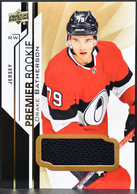 2018-19 UD Premier Rookie Jersey Drake Batherson 52 RC Jersey 2493