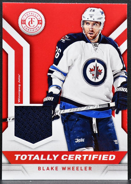 2013-14 Panini Totally Certified Jerseys Red Blake Wheeler Jets Jersey 5536