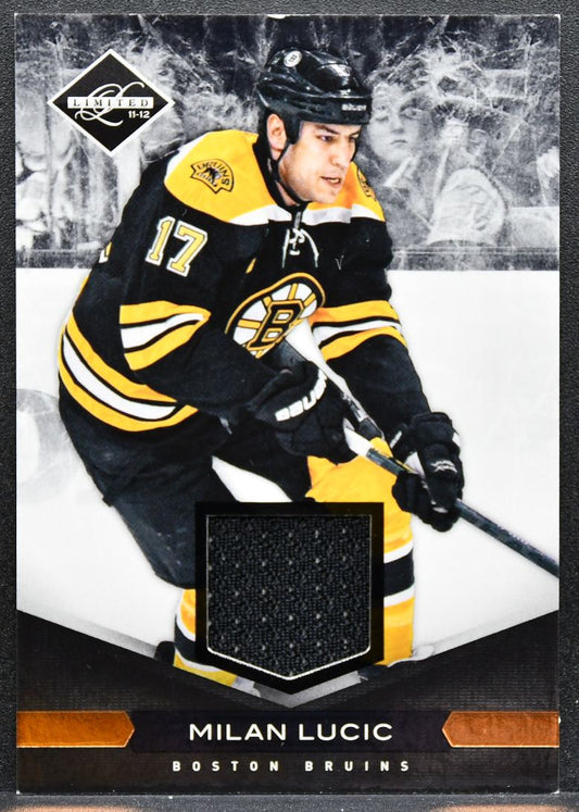 2011-12 Panini Limited Jersey Milan Lucic 90 Boston Bruins Jersey 2136