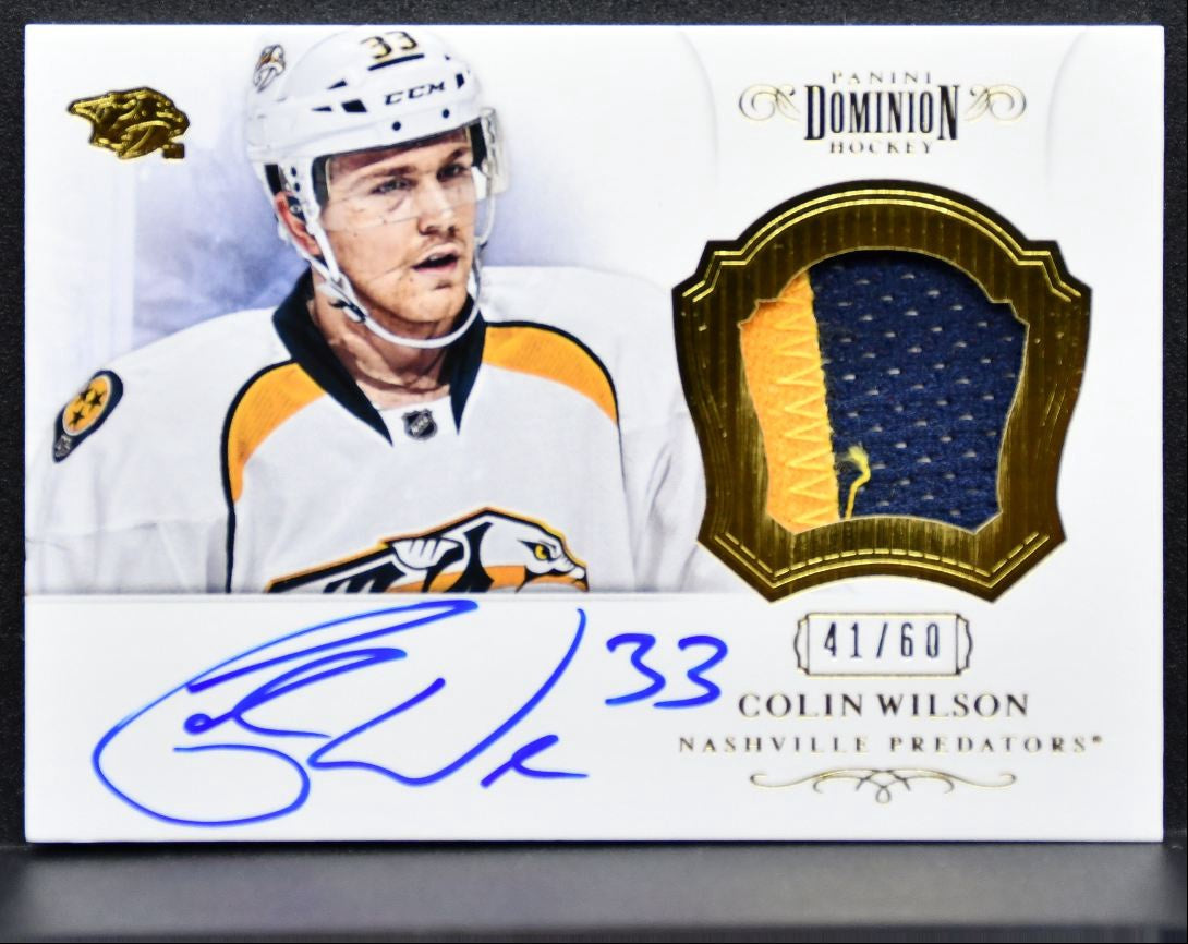 2012-13 Panini Dominion Patch Gold Wilson Auto 41/60 Patch 0093