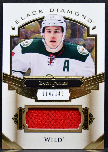 2016-17 Upper Deck Black Diamond Relics Zach Parise Wild 114/149 Jersey 5412