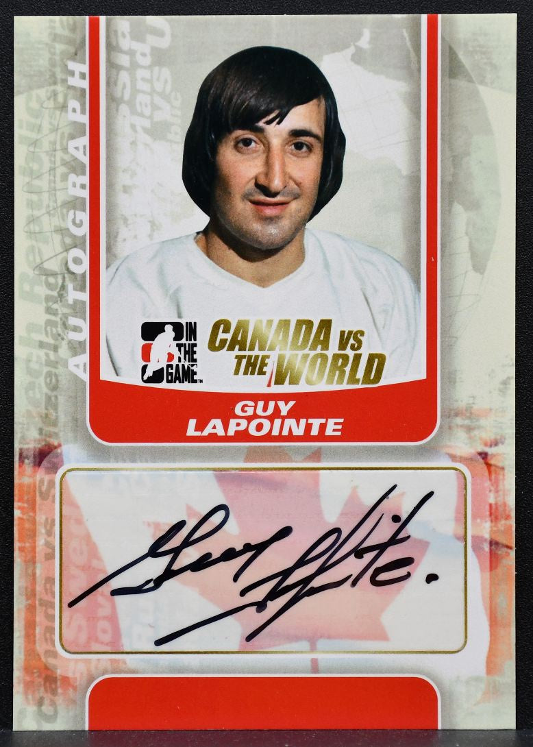 2011-12 In The Game Canada vs. the World Auto Guy Lapointe Canada Auto 1988