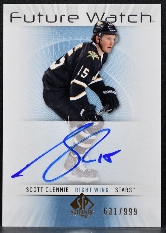 2012-13 SP Authentic Future Watch Auto Scott Glennie Stars RC Auto 631/999 9556