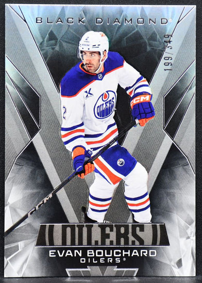 2025-26 UD Black Diamond Evan Bouchard BDB-EB Edmonton Oilers 199/349