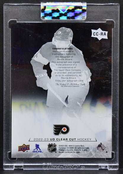 2022-23 UD Clear Cut Rookie Base Auto Ronnie Attard CC-RA RC Auto