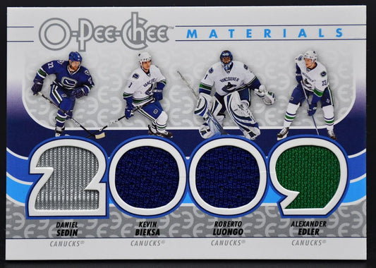 Maillot OPC Materials Edler/Sedin/Bieksa/Luongo J-CNKS 2009-10