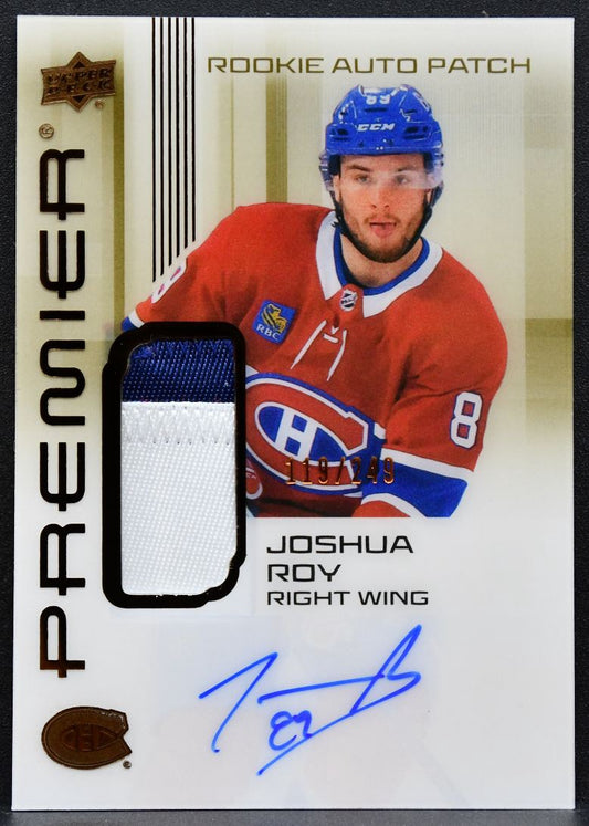 2024-25 UD Premier Acetate Bronze Rookies Auto Patch Roy RC Auto Patch 5695