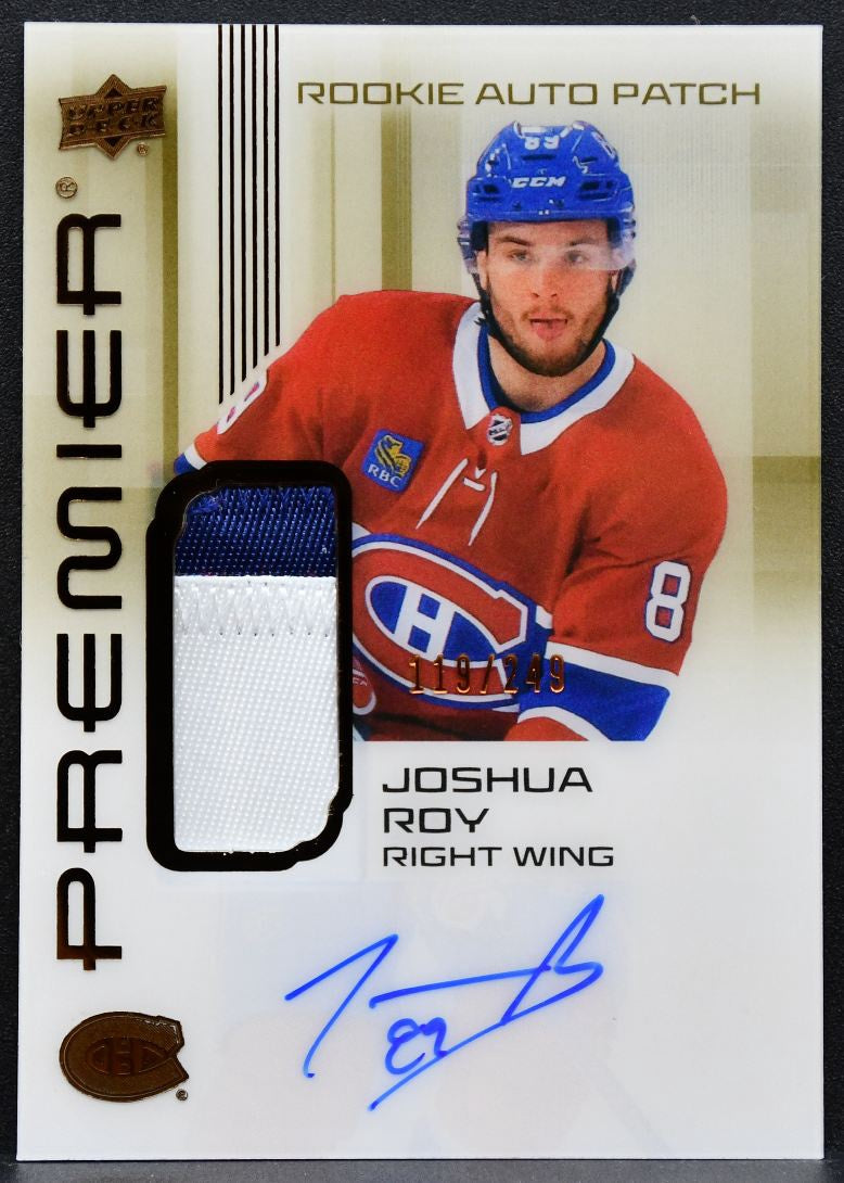 2024-25 UD Premier Acetate Bronze Rookies Auto Patch Roy RC Auto Patch 5695