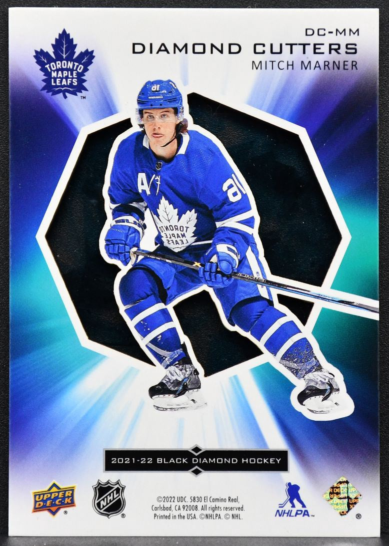 2021-22 Upper Deck Black Diamond Cutters Mitch Marner DC-MM Toronto Maple Leafs 7870