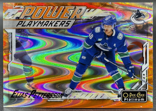 2024-25 O-Pee-Chee Platinum Power Playmakers Elias Pettersson /15