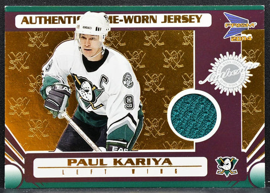 2003-04 Pacific Prism Jersey Paul Kariya 101 Mighty Ducks 902/935 Jersey 4664