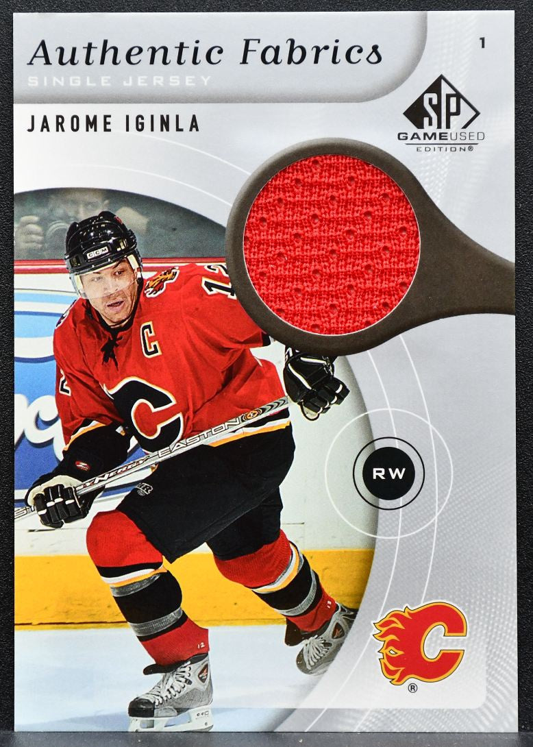 2006-07 SP Game Used Authentic Fabrics Jarome Iginla AF-JI Flames Jersey 2400