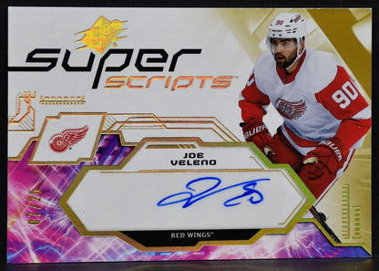 2023-24 SPx Superscripts Joe Veleno SS-JV Detroit Red Wings Auto 07/25