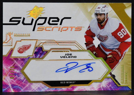 2023-24 SPx Superscripts Joe Veleno SS-JV Detroit Red Wings Auto 07/25