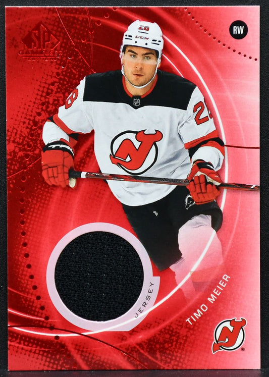 2025-26 SP Game Used Red Jersey Timo Meier 151 New Jersey Devils Jersey 1329