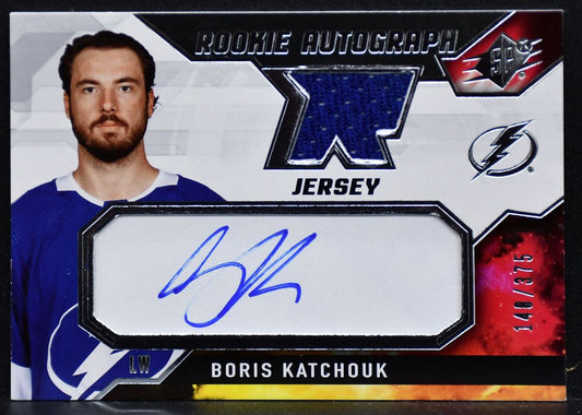 2021-22 SPx Rookie Auto Jersey Boris Katchouk BK RC Auto 148/375 Jersey
