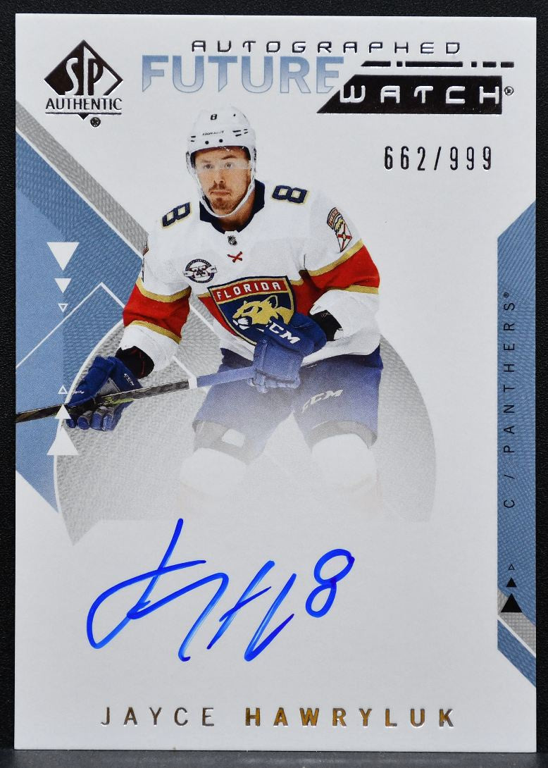 2018-19 SP Authentic Future Watch Auto Jayce Hawryluk RC Auto 662/999 2114