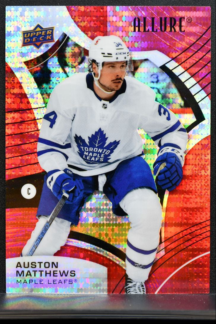2021-22 Upper Deck Allure Red Rainbow Auston Matthews Auto 1747