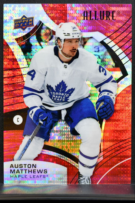 2021-22 Upper Deck Allure Red Rainbow Auston Matthews Auto 1747