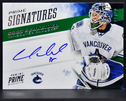 2012-13 Panini Prime Signatures Cory Schneider Vancouver Canucks Auto 03/99 1281