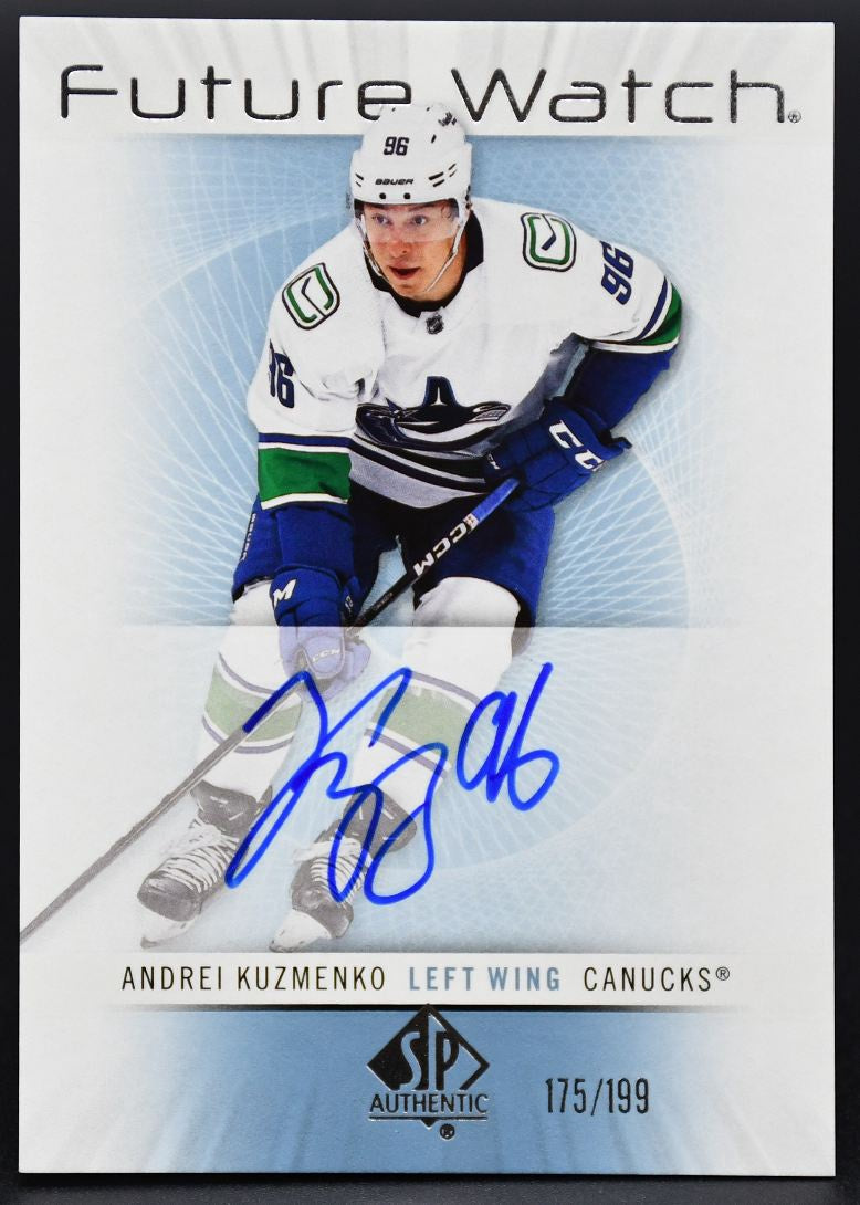 2022-23 SP Authentic 2012-13 Retro Future Watch Autographs Kuzmenko RC 175/199